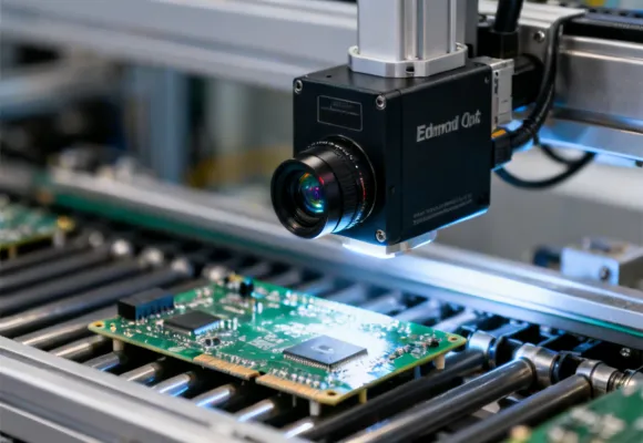 Edmund Optics machine vision imaging solution for automated PCB inspection